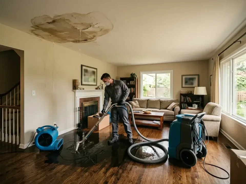 attic-pipe-burst-ceiling-drip-008 — frequently asked questions, Water Damage Restoration & Carpet Care in Deale, MD
